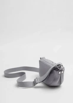 Outlet Lille Crossbody-Taske I Blodt Laeder Kvinder Skuldertasker