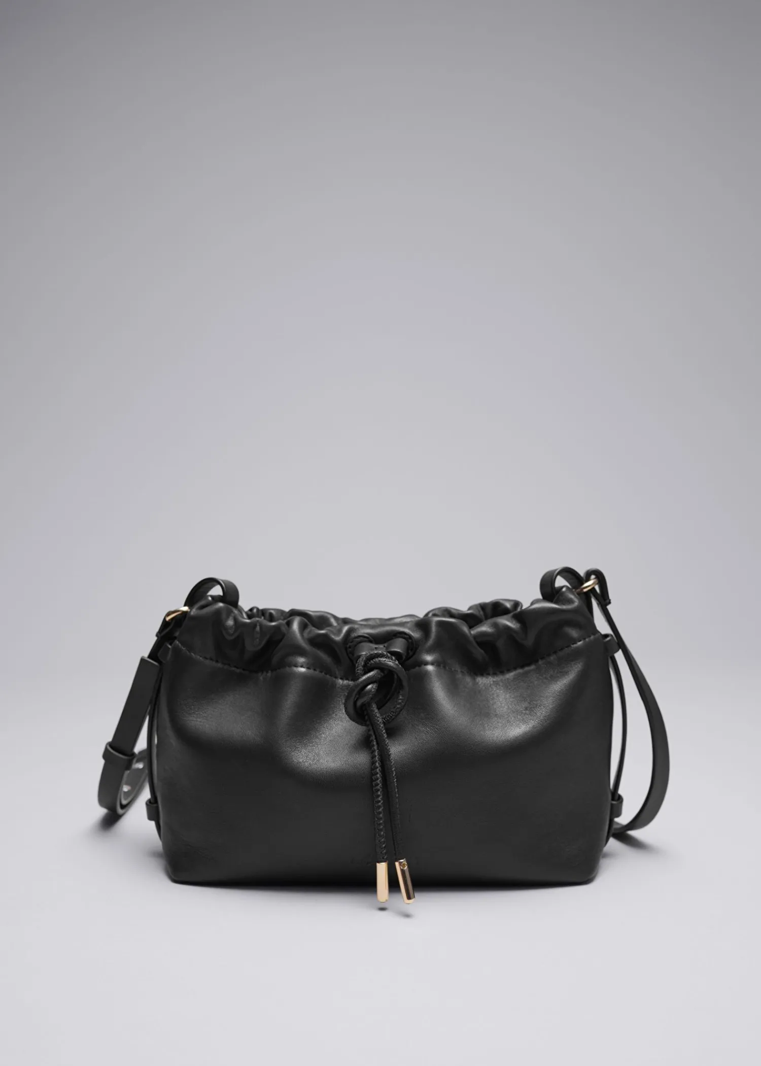 Best Lille Tote I Laeder Med Snoretraek Kvinder Tasker