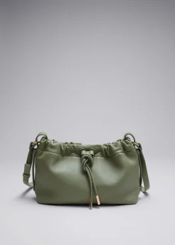 Best Lille Tote I Laeder Med Snoretraek Kvinder Skuldertasker