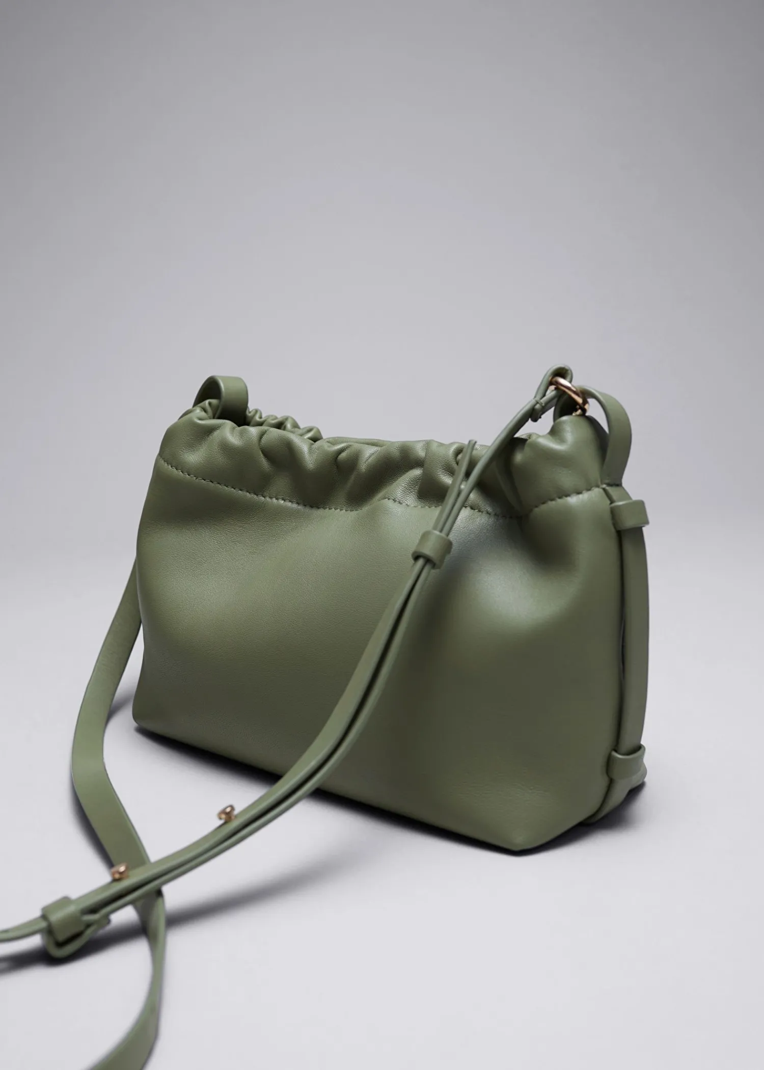 Best Lille Tote I Laeder Med Snoretraek Kvinder Skuldertasker