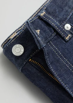 Cheap 5-Lommers Denim Midi-Nederdel Kvinder Denim