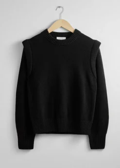 Discount Merino Jumper Med Forlaenget Skulder Kvinder Strik