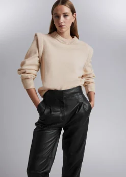 Cheap Merino Jumper Med Forlaenget Skulder Kvinder Strik