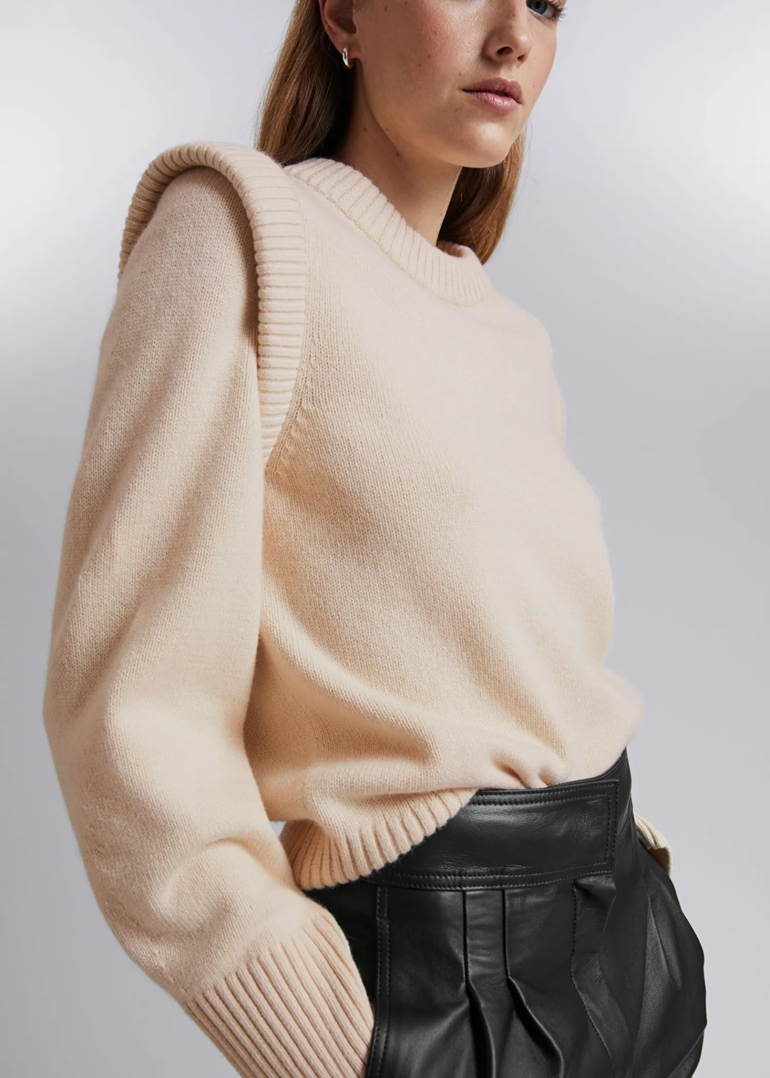 Cheap Merino Jumper Med Forlaenget Skulder Kvinder Strik