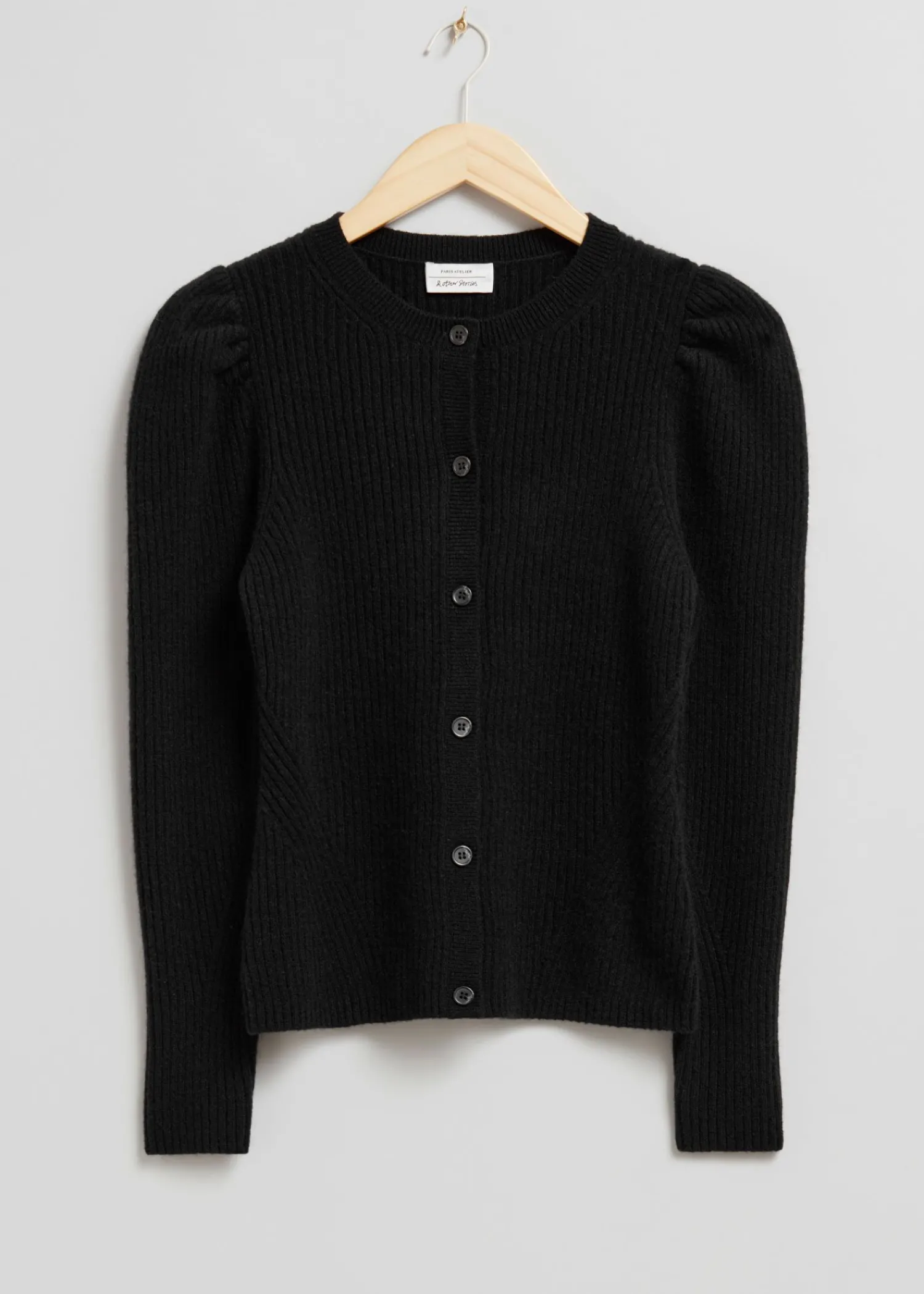 Best Sale Merino Puffaermet Cardigan Kvinder Strik