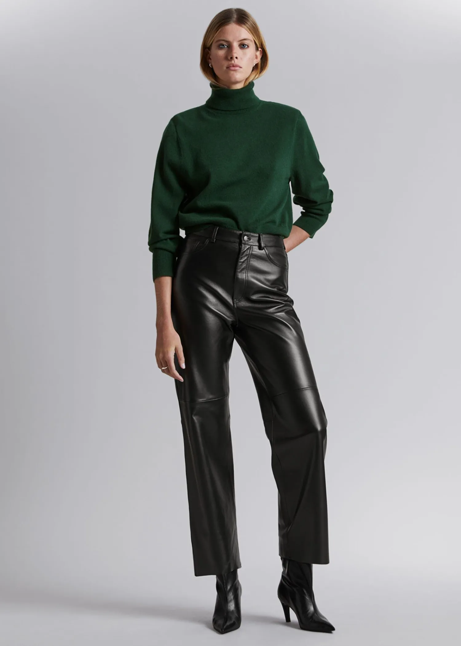 Best Merino Rullekrave Striktroje Kvinder Strik