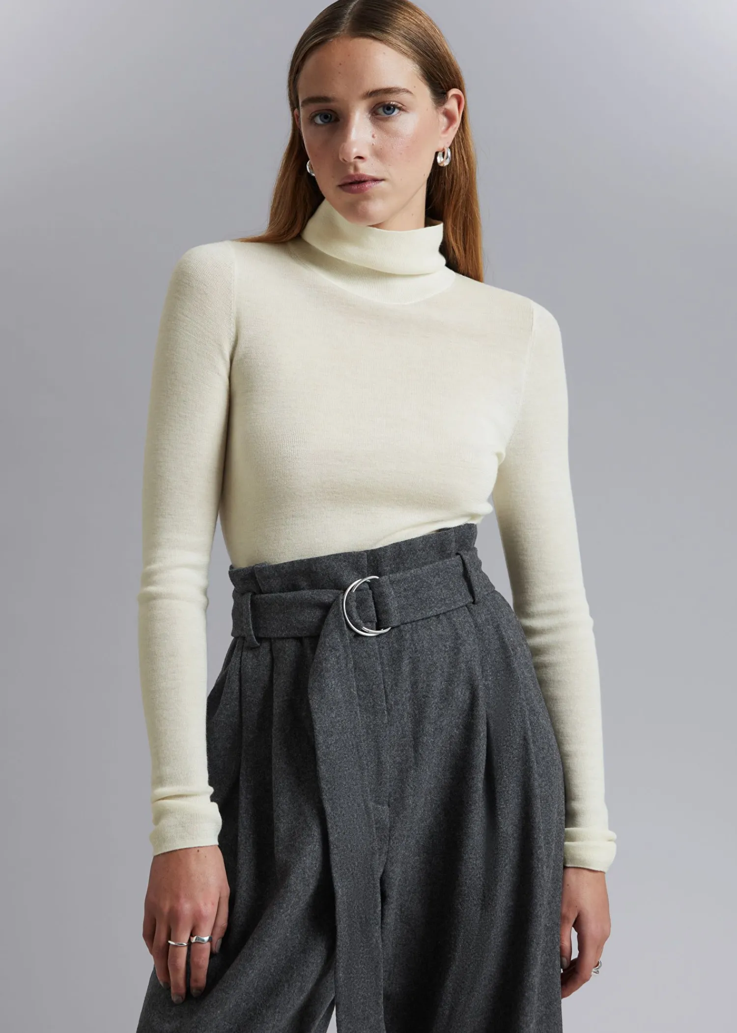 Outlet Merino Rullekravetroje Kvinder Toppe