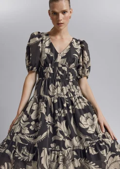 Discount Midikjole I Lag Kvinder Kjoler