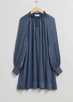 Store Midikjole Med Bindeband Kvinder Kjoler