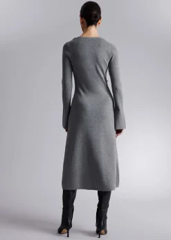 Flash Sale Midikjole Med Blomsterapplikation Kvinder Kjoler