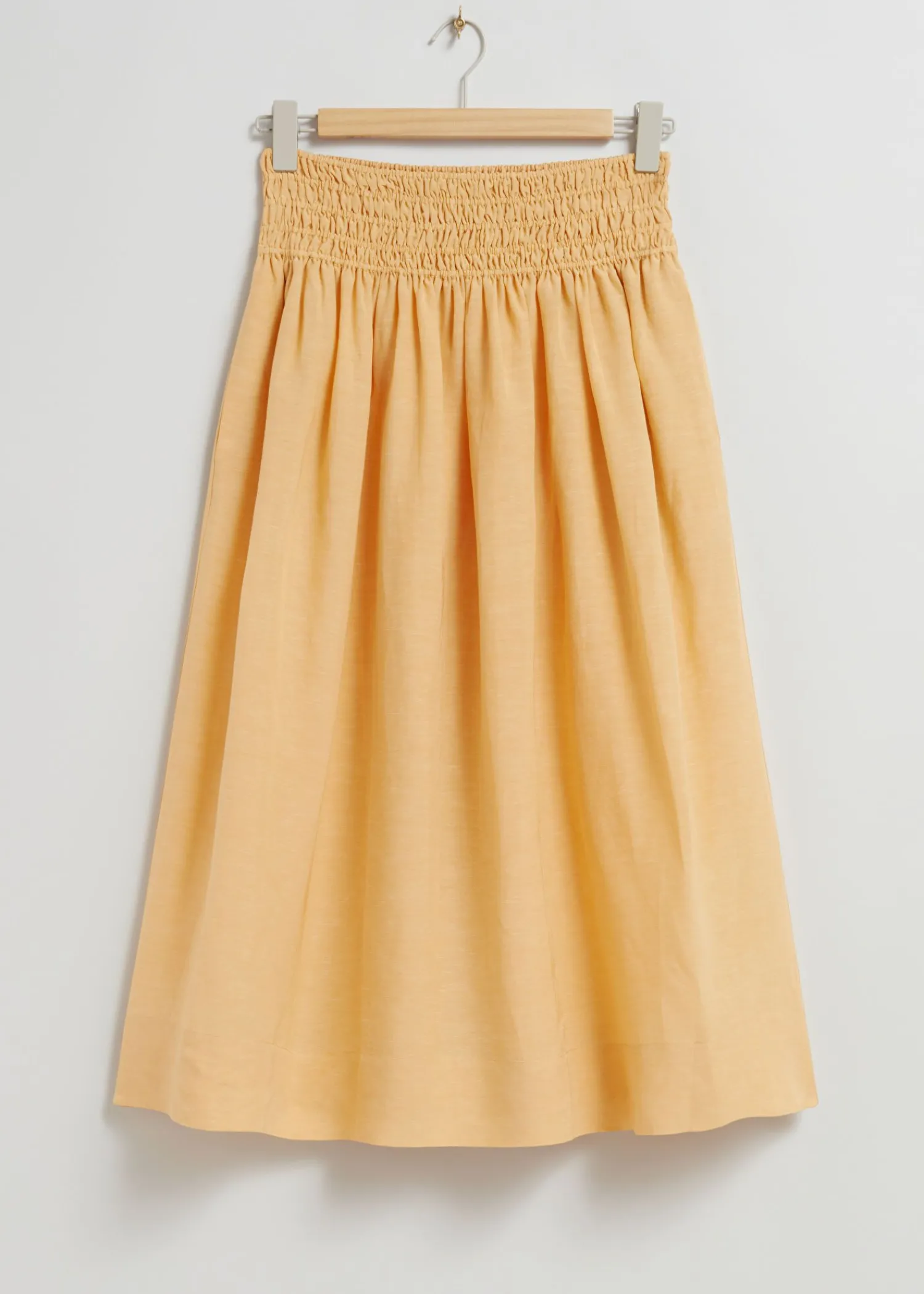 Cheap Midi-Nederdel Med Smock-Talje Kvinder Nederdele