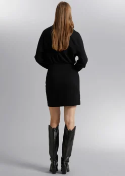 Sale Mini Strikket Polokjole Kvinder Kjoler