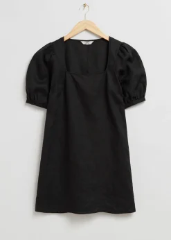 Sale Minikjole Med Firkantet Hals Kvinder Kjoler