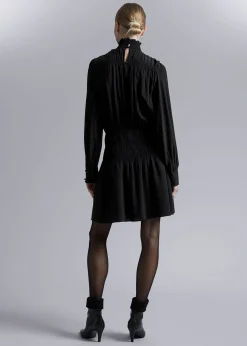 Fashion Minikjole Med Smockhals Kvinder Kjoler