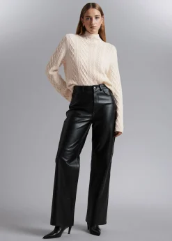 Online Mock Neck Merino Jumper Kvinder Strik