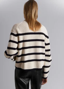 Cheap Mock Neck Merino Jumper Kvinder Strik