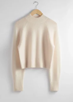 Hot Mock Neck Uld Jumper Kvinder Strik