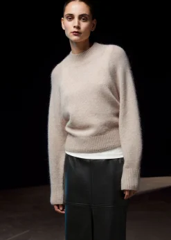 Best Mock Neck Uld Jumper Kvinder Strik