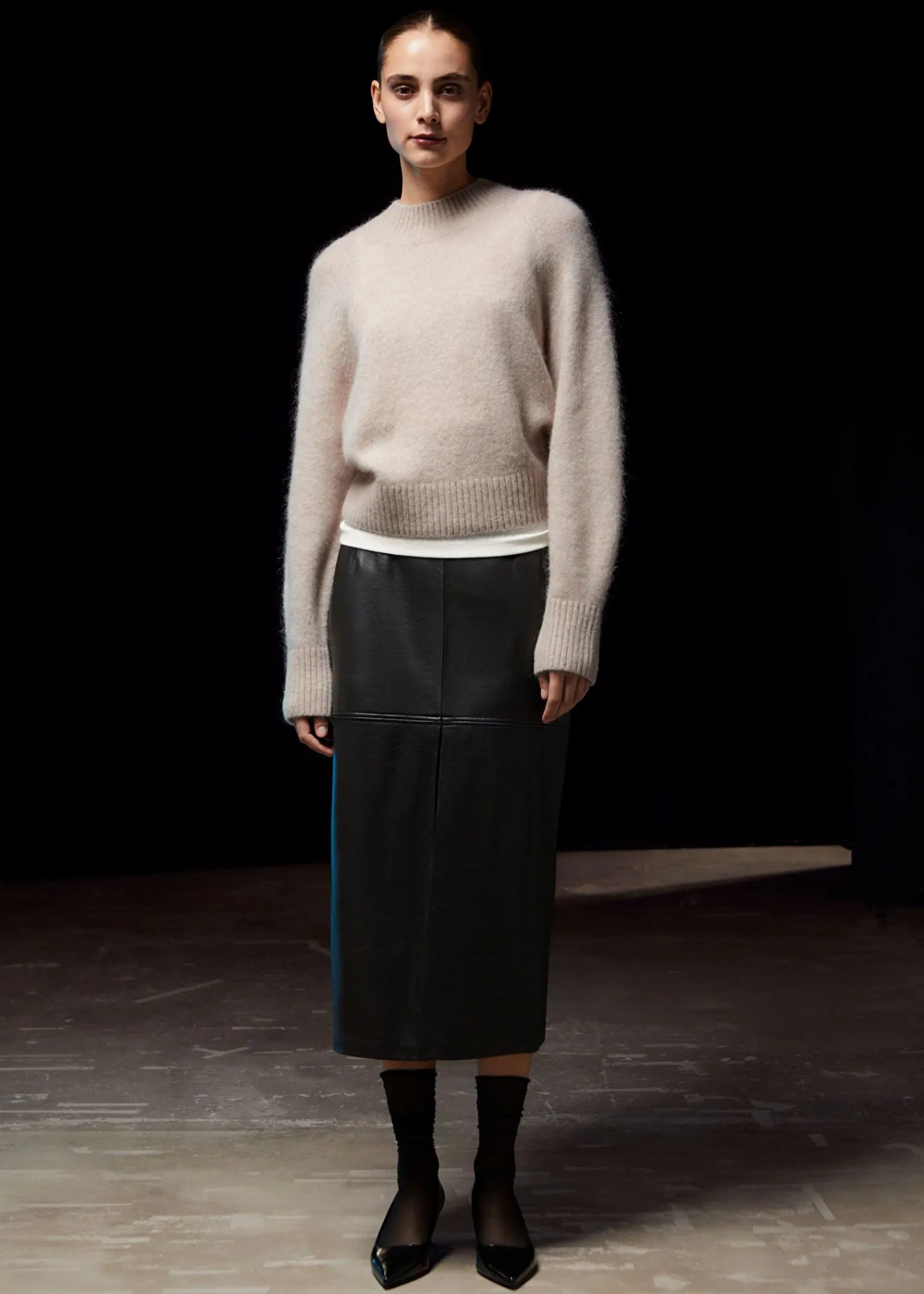 Best Mock Neck Uld Jumper Kvinder Strik