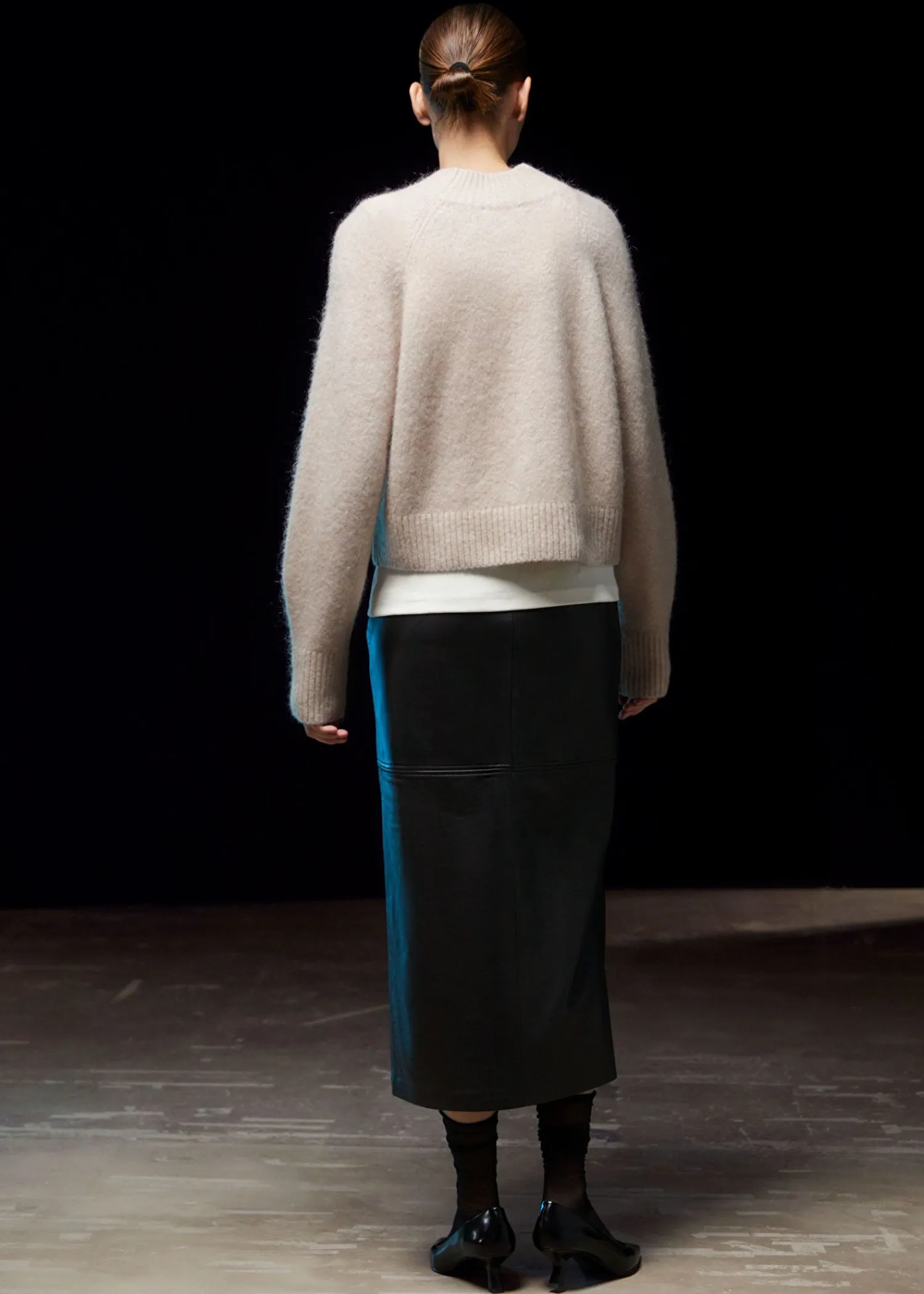 Best Mock Neck Uld Jumper Kvinder Strik