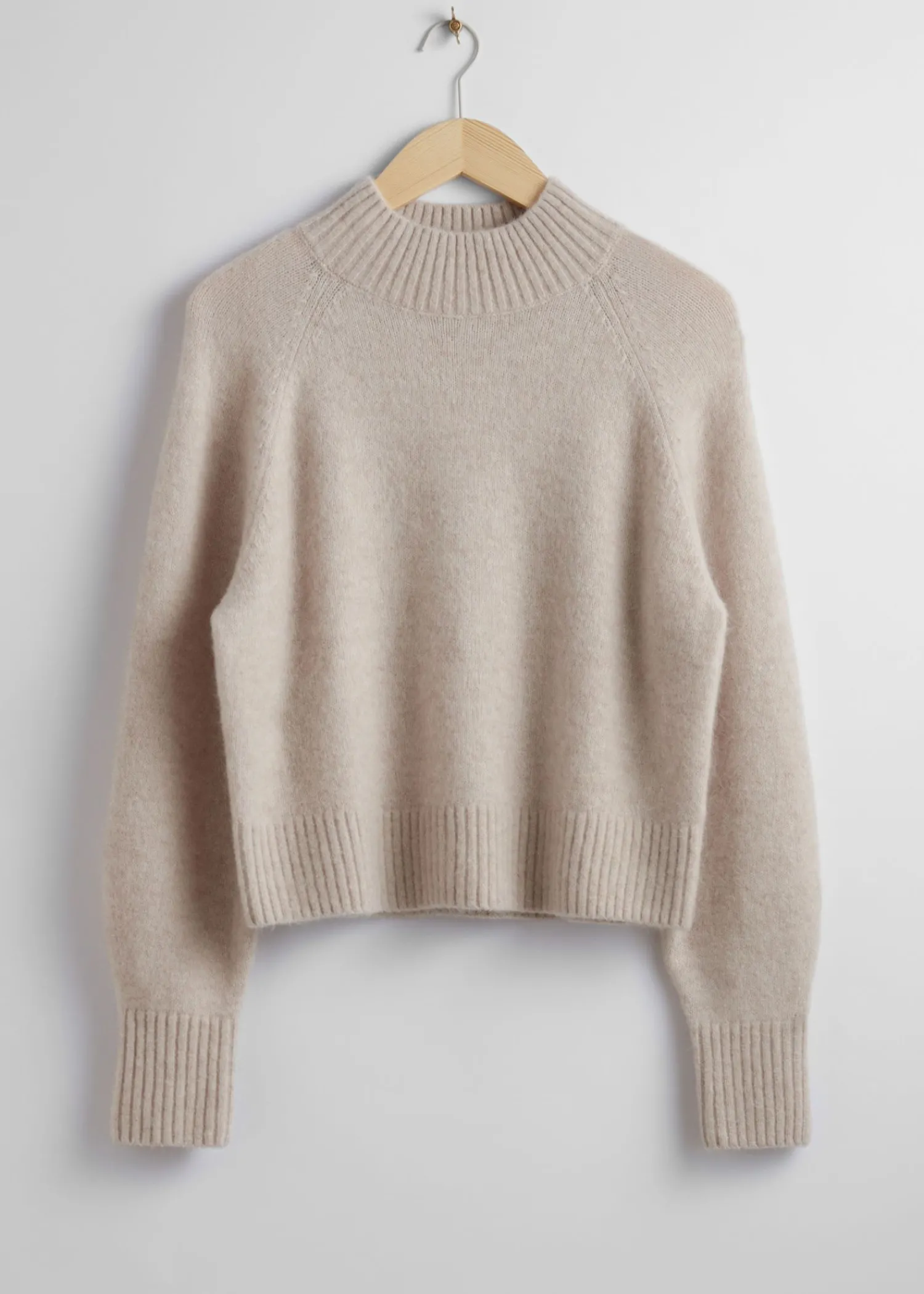 Best Mock Neck Uld Jumper Kvinder Strik