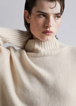 Shop Mock-Neck Striktroje Kvinder Strik