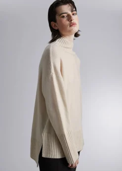 Shop Mock-Neck Striktroje Kvinder Strik