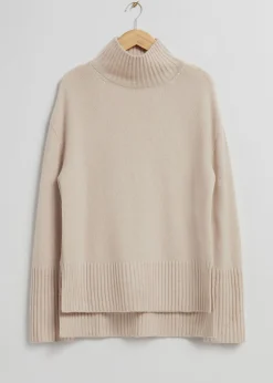 Shop Mock-Neck Striktroje Kvinder Strik