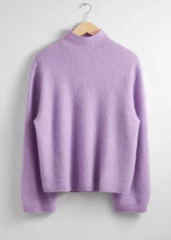 Cheap Mock-Neck Striktroje Kvinder Strik