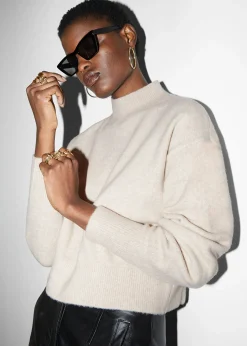 Best Mock-Neck Sweater Kvinder Strik
