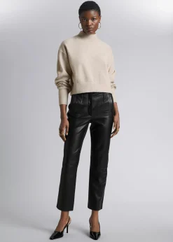 Best Mock-Neck Sweater Kvinder Strik