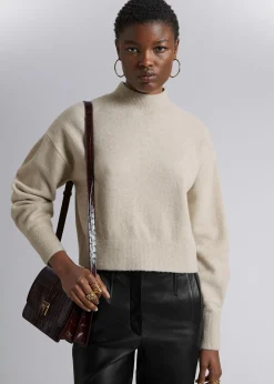 Best Mock-Neck Sweater Kvinder Strik