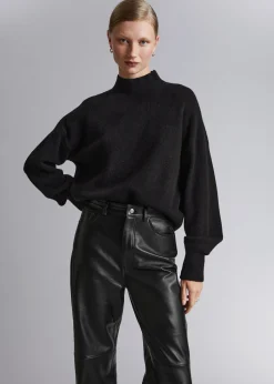 New Mock-Neck Sweater Kvinder Strik