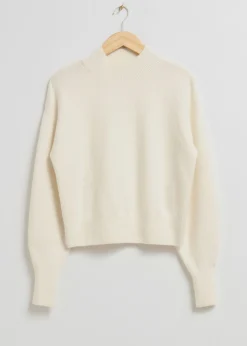 Hot Mock-Neck Sweater Kvinder Strik
