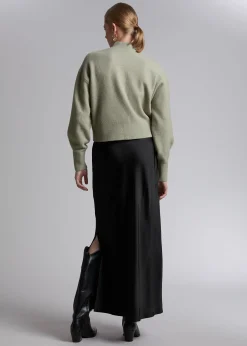 Hot Mock-Neck Sweater Kvinder Strik