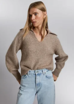 Clearance Mohair Striktroje Kvinder Strik