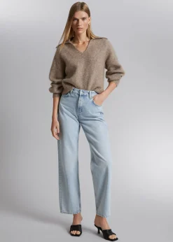 Clearance Mohair Striktroje Kvinder Strik