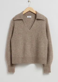 Clearance Mohair Striktroje Kvinder Strik