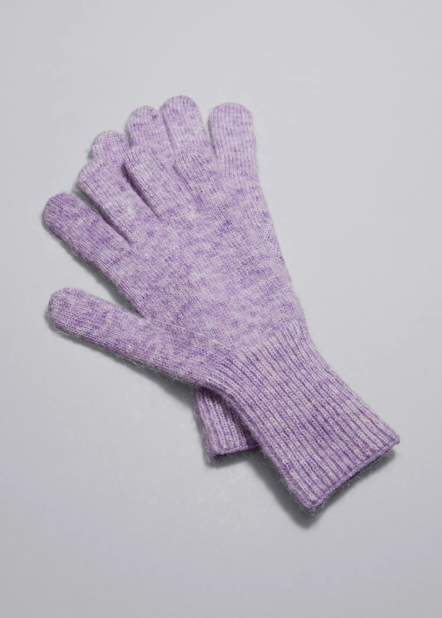 Fashion Mohair Wool Blend Handsker Kvinder Matchende Sæt