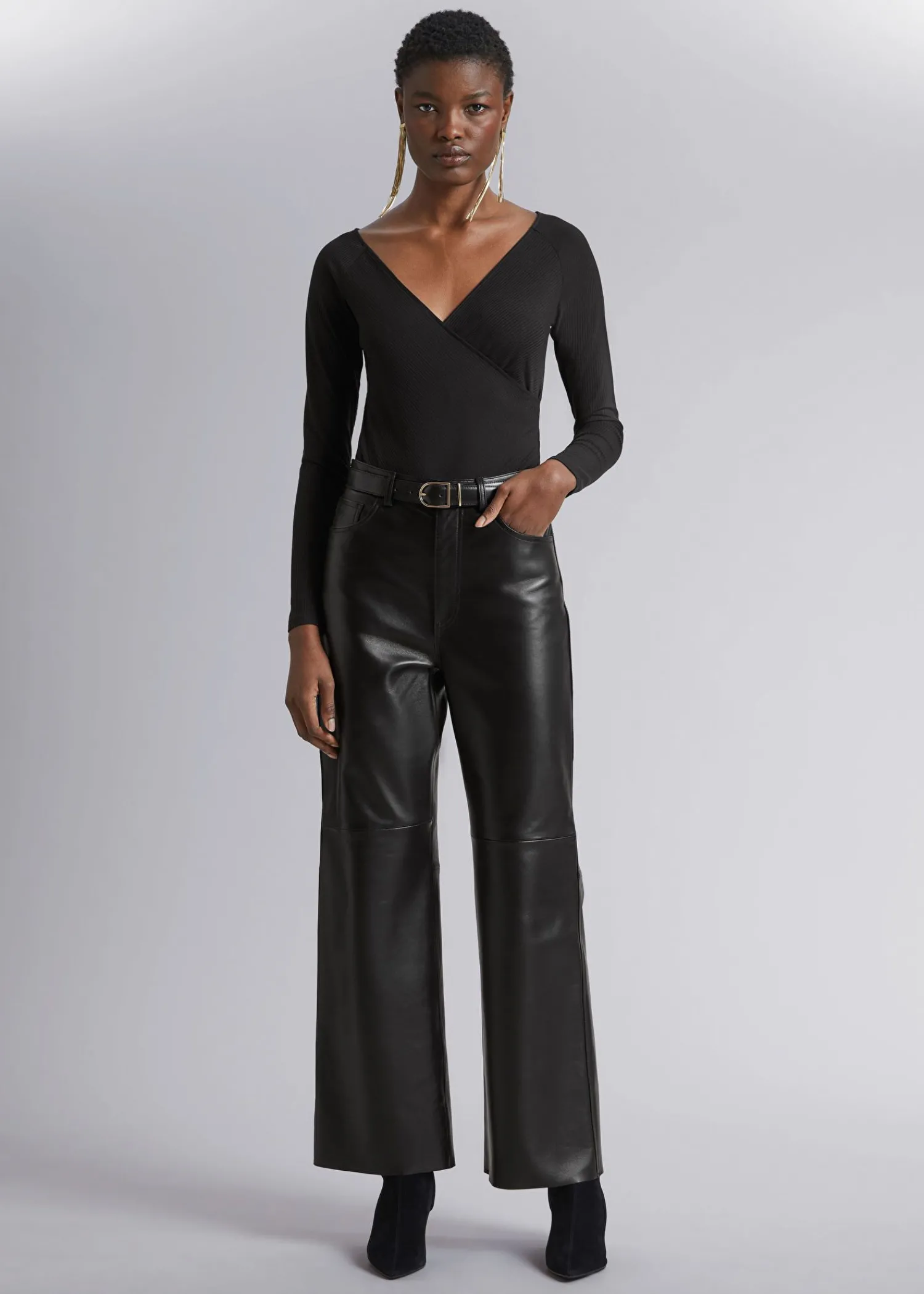 Store Off-Soulder Wrap Bodysuit Kvinder Toppe