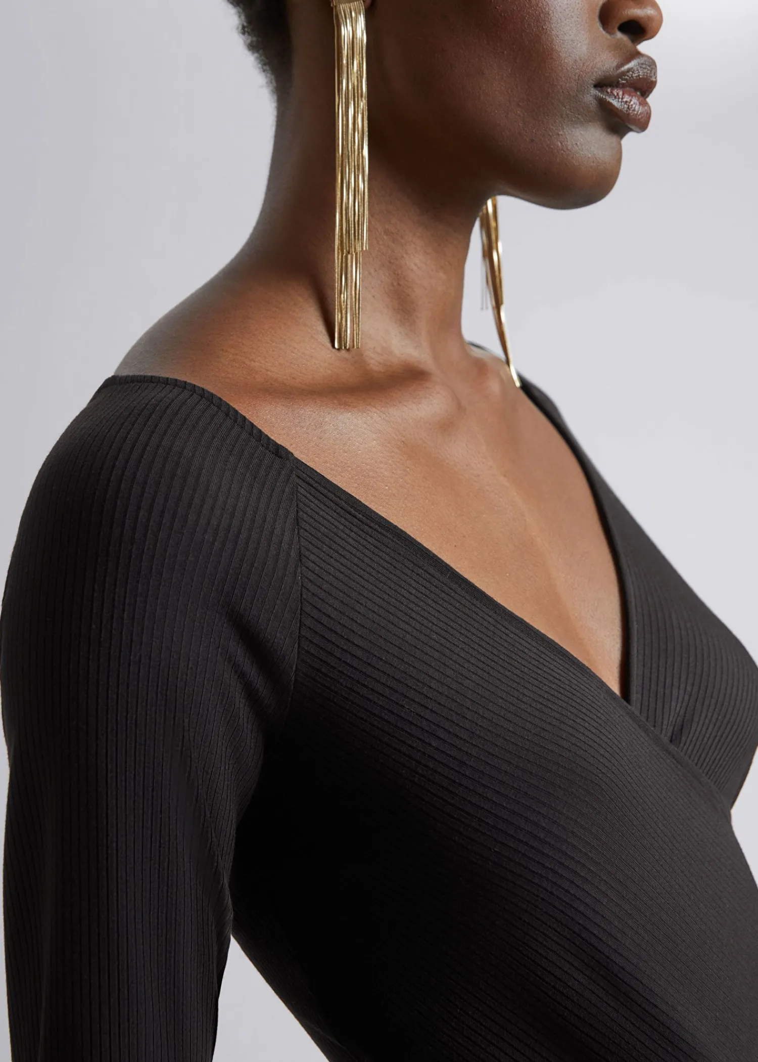 Store Off-Soulder Wrap Bodysuit Kvinder Toppe