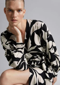 Cheap Omslagskjole Med V-Hals Kvinder Kjoler