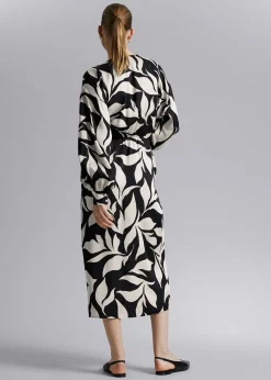 Cheap Omslagskjole Med V-Hals Kvinder Kjoler