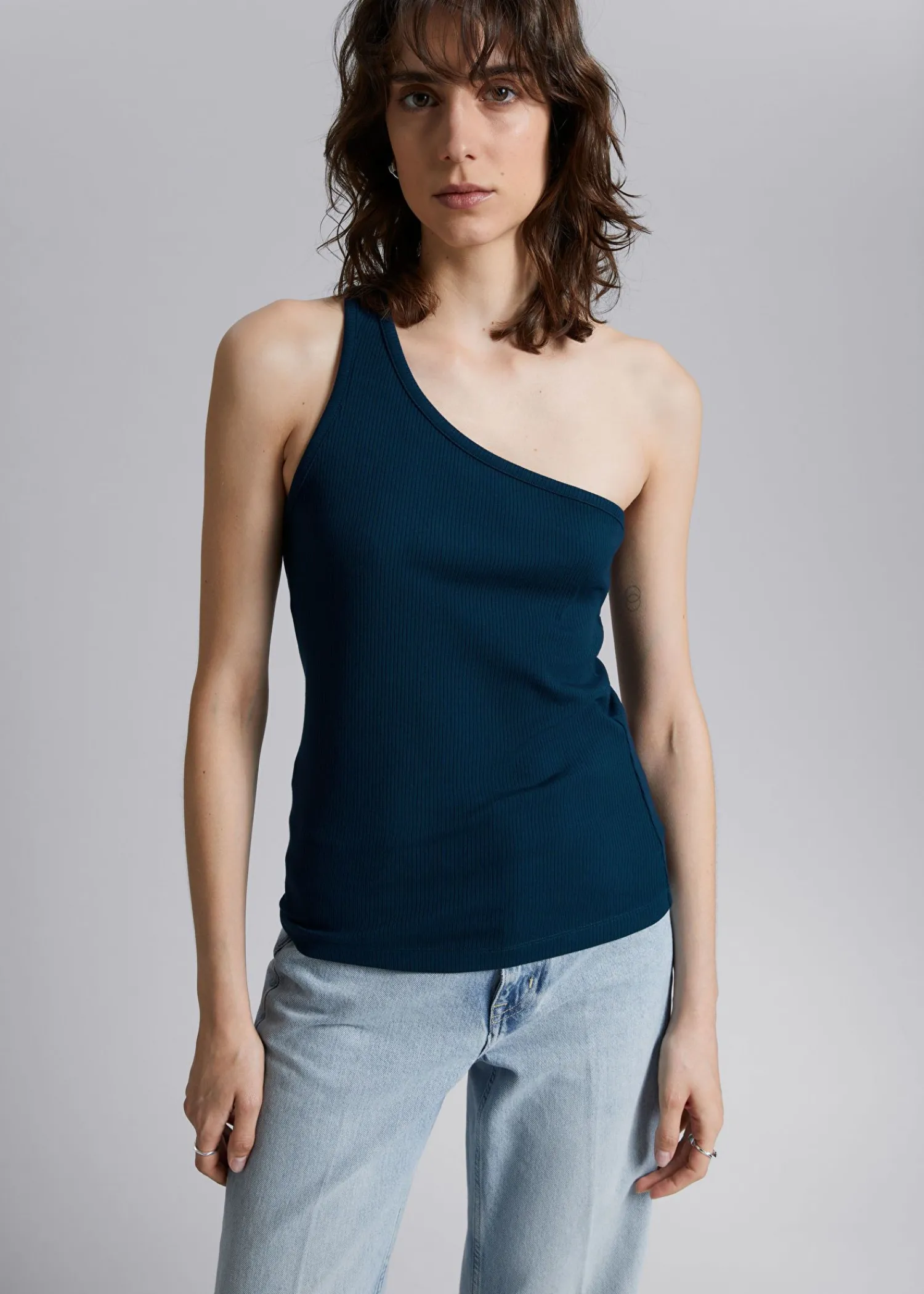 Best Sale One Shoulder Top Kvinder Toppe