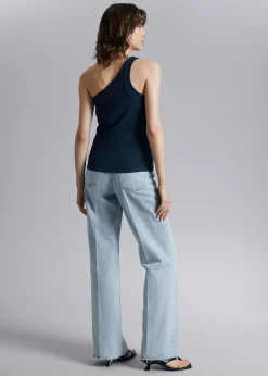 Best Sale One Shoulder Top Kvinder Toppe