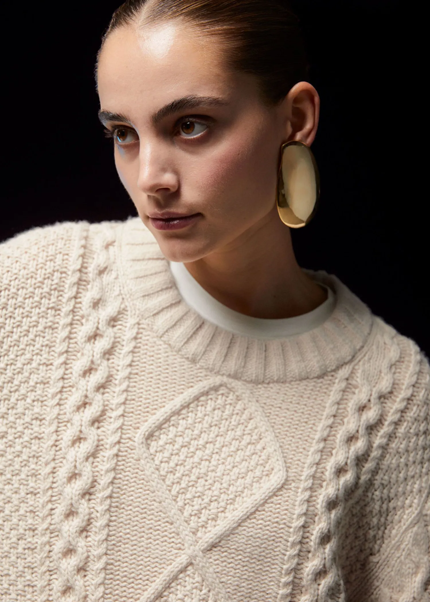 Discount Oreringe I Overdimensioneret Organisk Form Kvinder Oreringe