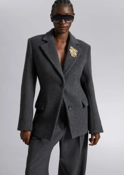 Fashion Oversize Blazer Kvinder Blazere