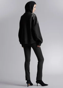 Cheap Oversized Beaded Sweatshirt Kvinder Toppe