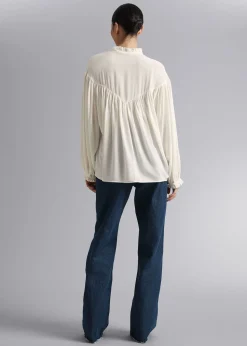 Fashion Oversized Flaesebluse Kvinder Bluser Og Skjorter