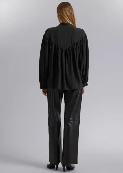 Best Sale Oversized Flaesebluse Kvinder Bluser Og Skjorter